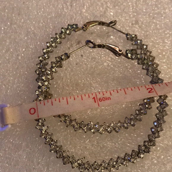 Crystal hoops earring - Picture 4 of 4